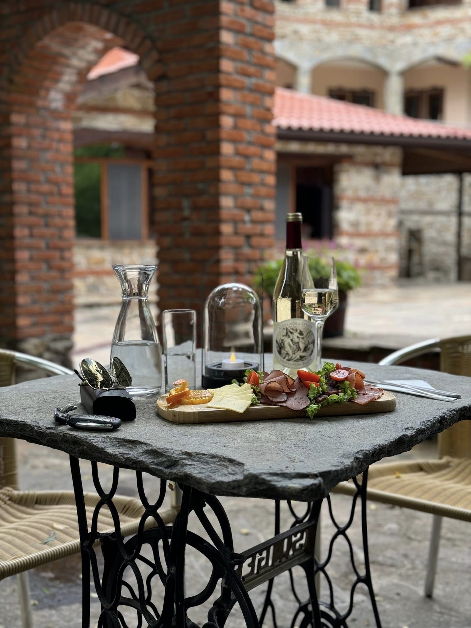 Rhodope dishes on the table